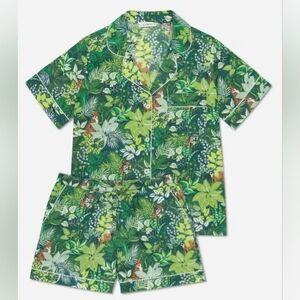 Printfresh Green Botanical Pajama Set